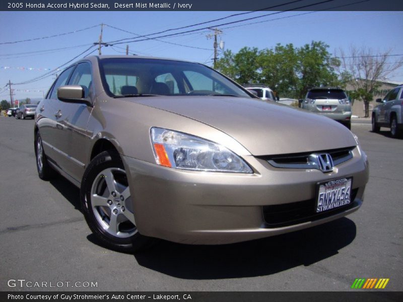 Desert Mist Metallic / Ivory 2005 Honda Accord Hybrid Sedan