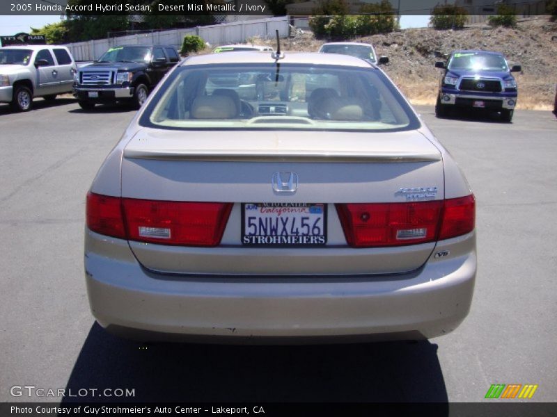 Desert Mist Metallic / Ivory 2005 Honda Accord Hybrid Sedan