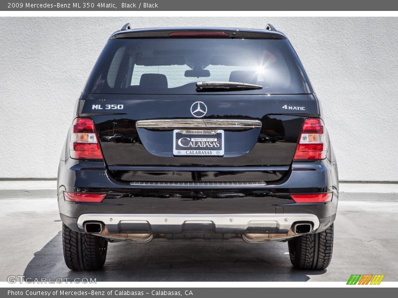 Black / Black 2009 Mercedes-Benz ML 350 4Matic