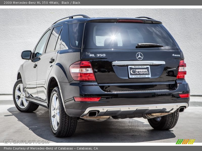Black / Black 2009 Mercedes-Benz ML 350 4Matic