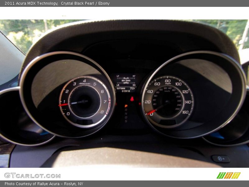 Crystal Black Pearl / Ebony 2011 Acura MDX Technology