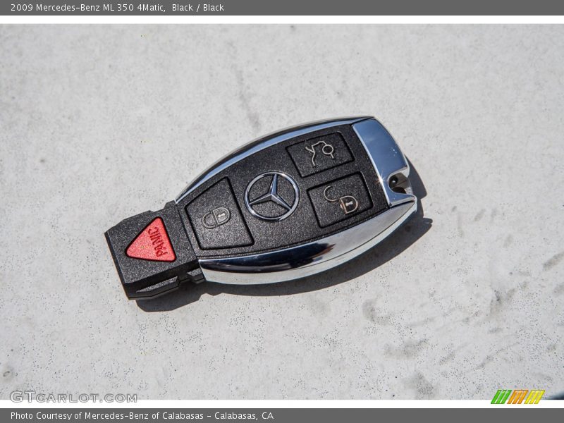 Black / Black 2009 Mercedes-Benz ML 350 4Matic