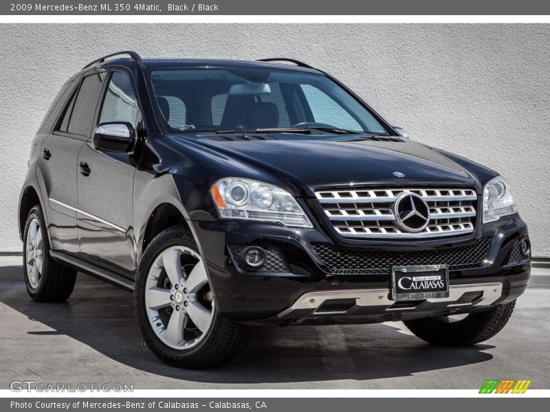 Black / Black 2009 Mercedes-Benz ML 350 4Matic