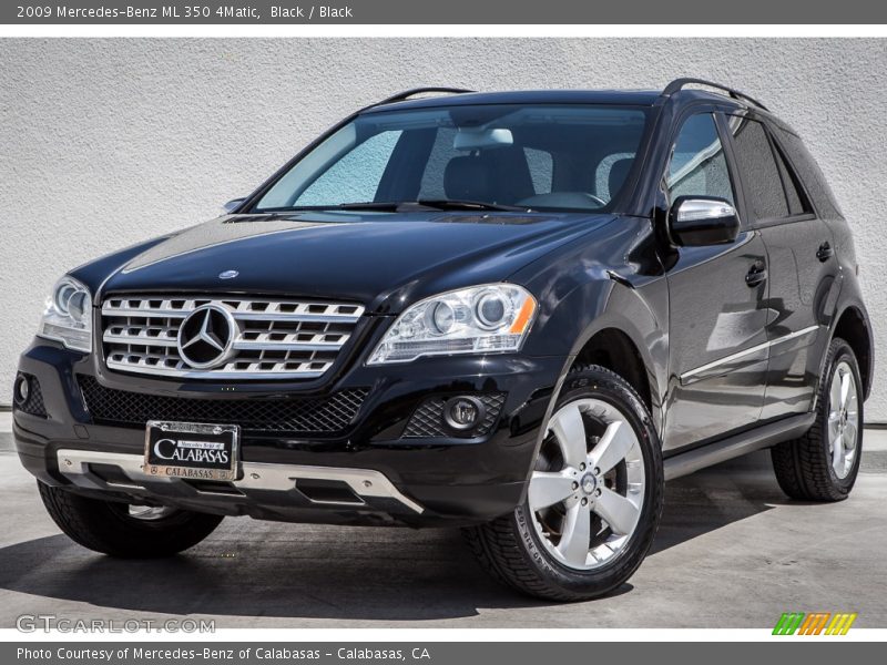 Black / Black 2009 Mercedes-Benz ML 350 4Matic