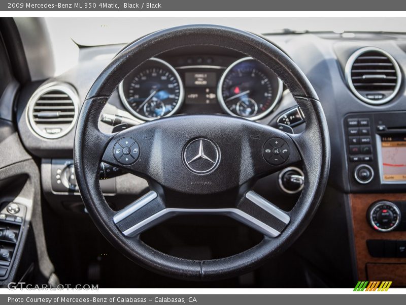 Black / Black 2009 Mercedes-Benz ML 350 4Matic