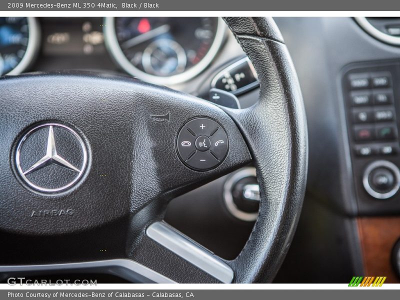 Black / Black 2009 Mercedes-Benz ML 350 4Matic