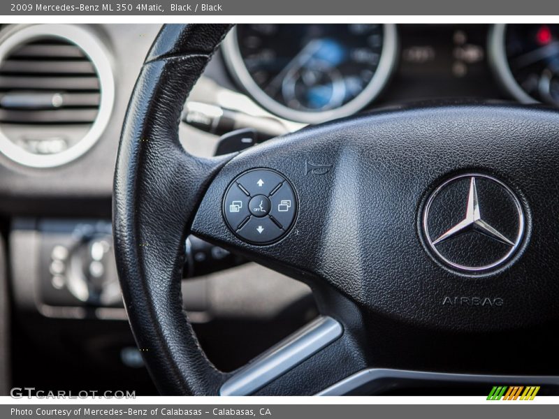 Black / Black 2009 Mercedes-Benz ML 350 4Matic