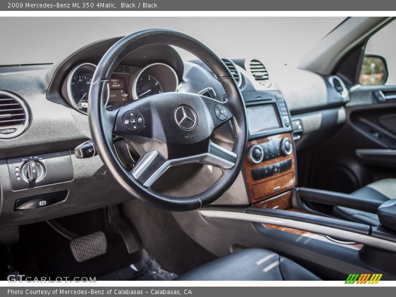 Black / Black 2009 Mercedes-Benz ML 350 4Matic