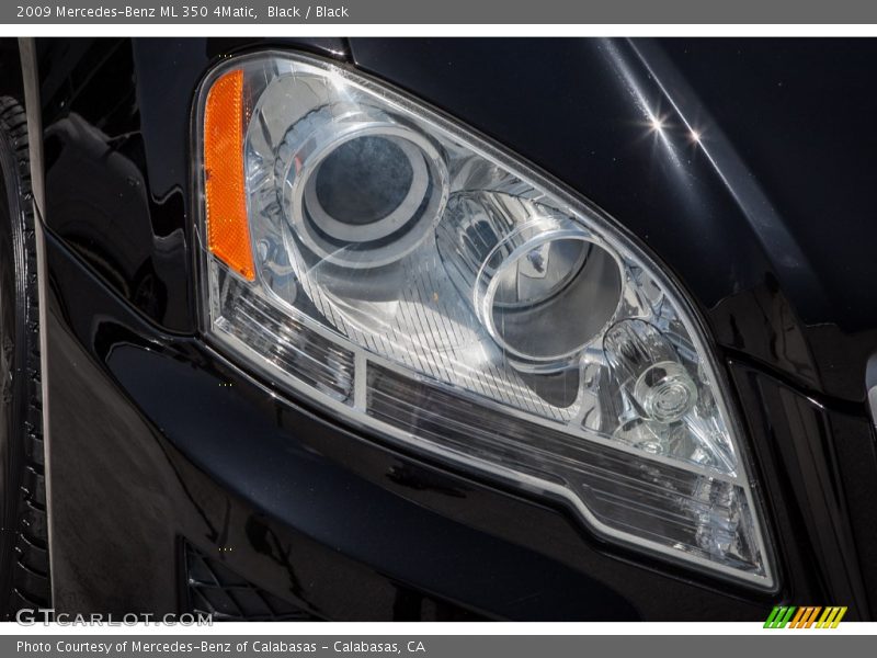 Black / Black 2009 Mercedes-Benz ML 350 4Matic