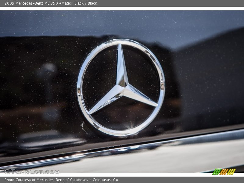 Black / Black 2009 Mercedes-Benz ML 350 4Matic
