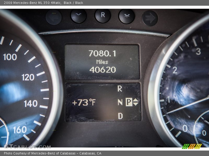 Black / Black 2009 Mercedes-Benz ML 350 4Matic