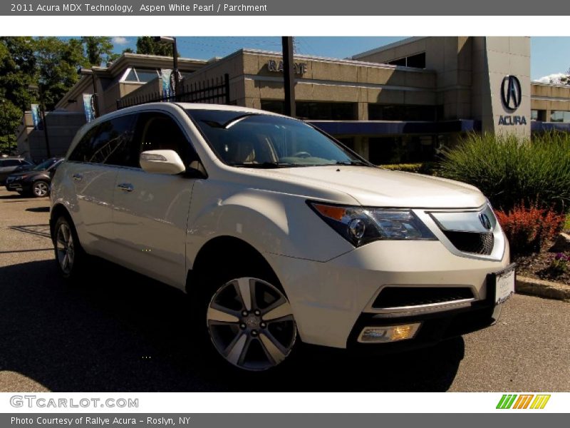 Aspen White Pearl / Parchment 2011 Acura MDX Technology