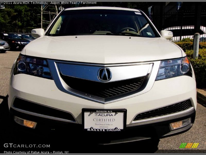 Aspen White Pearl / Parchment 2011 Acura MDX Technology