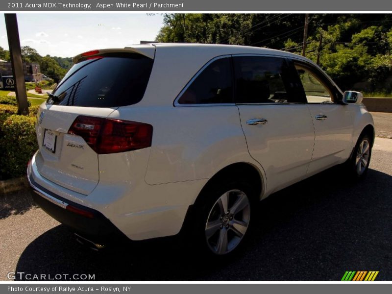 Aspen White Pearl / Parchment 2011 Acura MDX Technology