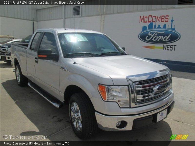 Ingot Silver / Steel Grey 2014 Ford F150 XLT SuperCab