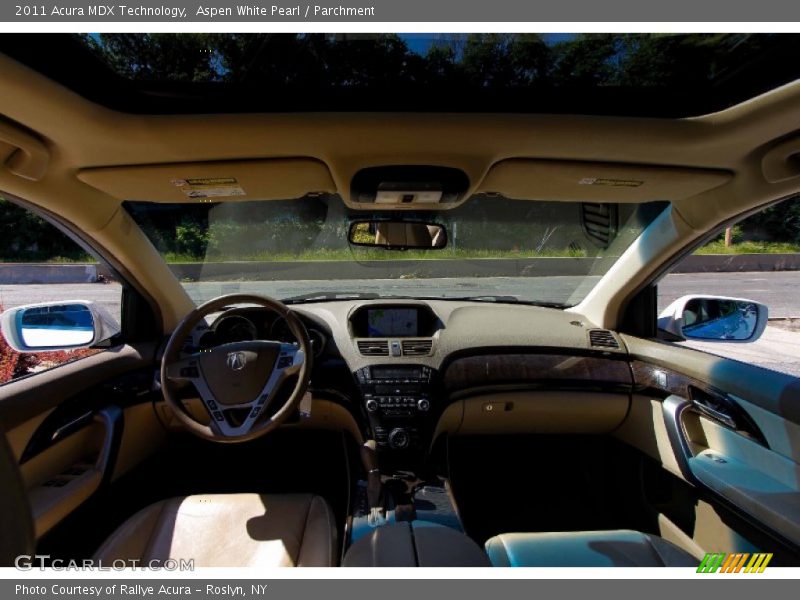 Aspen White Pearl / Parchment 2011 Acura MDX Technology