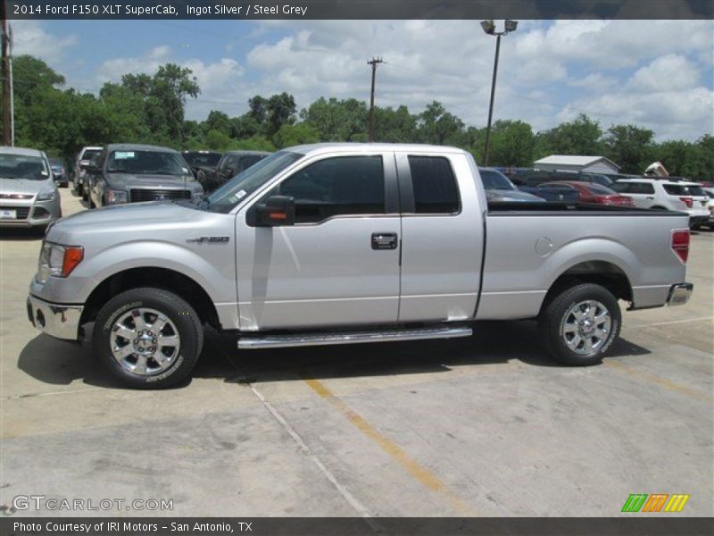 Ingot Silver / Steel Grey 2014 Ford F150 XLT SuperCab
