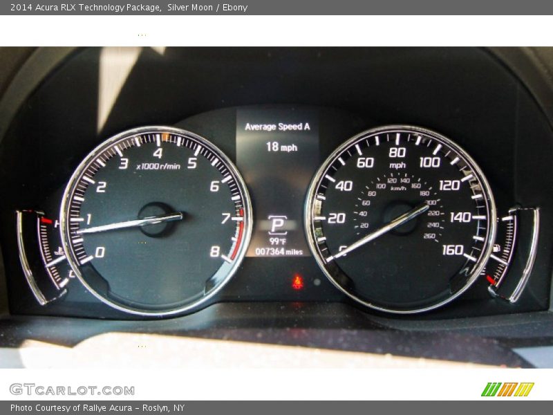 Silver Moon / Ebony 2014 Acura RLX Technology Package