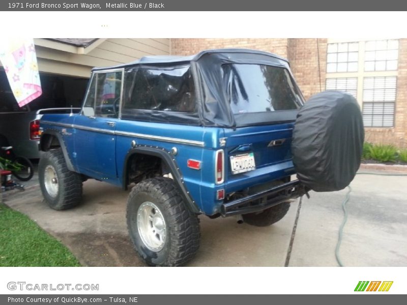 Metallic Blue / Black 1971 Ford Bronco Sport Wagon