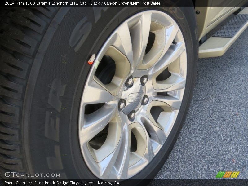 Black / Canyon Brown/Light Frost Beige 2014 Ram 1500 Laramie Longhorn Crew Cab