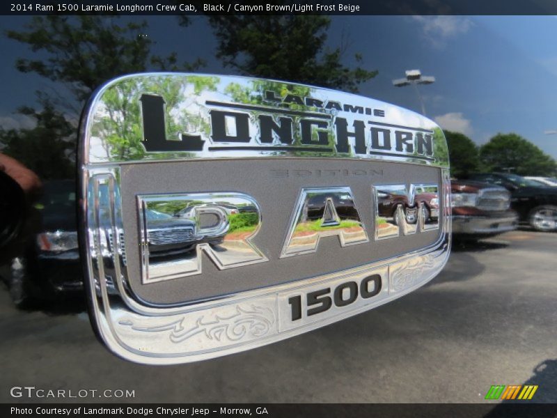 Black / Canyon Brown/Light Frost Beige 2014 Ram 1500 Laramie Longhorn Crew Cab