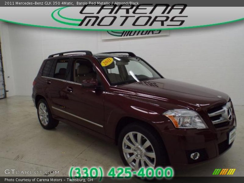 Barolo Red Metallic / Almond/Black 2011 Mercedes-Benz GLK 350 4Matic