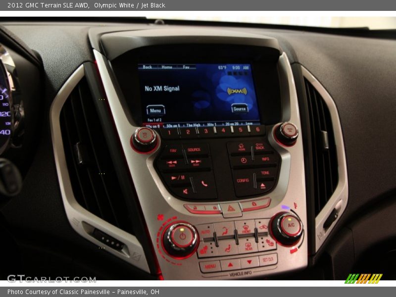 Olympic White / Jet Black 2012 GMC Terrain SLE AWD