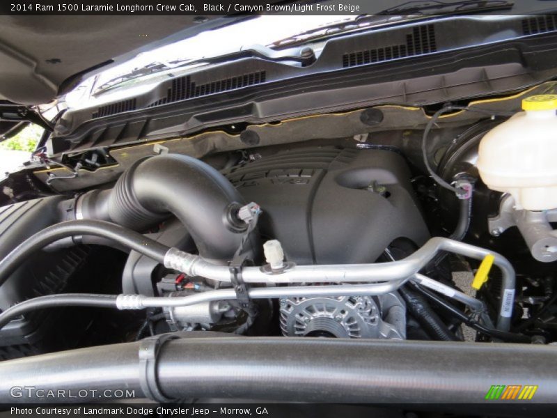Black / Canyon Brown/Light Frost Beige 2014 Ram 1500 Laramie Longhorn Crew Cab