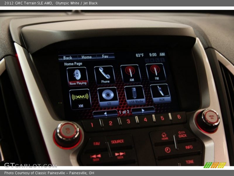 Olympic White / Jet Black 2012 GMC Terrain SLE AWD