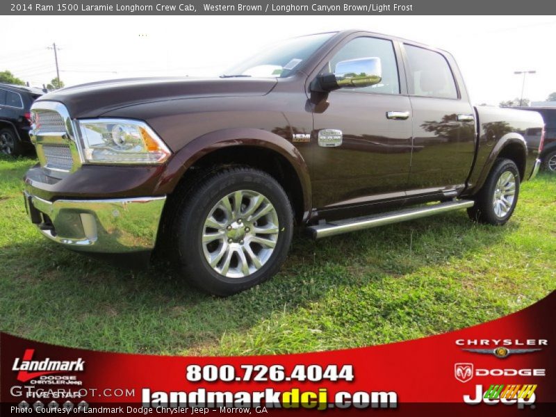 Western Brown / Longhorn Canyon Brown/Light Frost 2014 Ram 1500 Laramie Longhorn Crew Cab