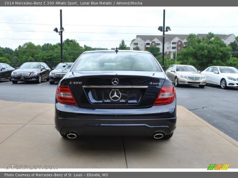 Lunar Blue Metallic / Almond/Mocha 2014 Mercedes-Benz C 300 4Matic Sport