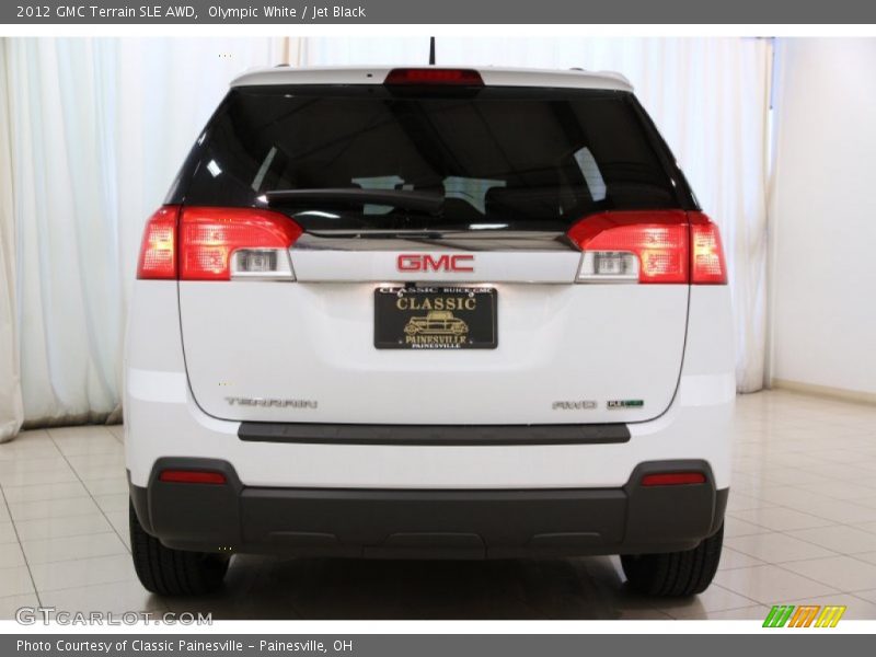 Olympic White / Jet Black 2012 GMC Terrain SLE AWD