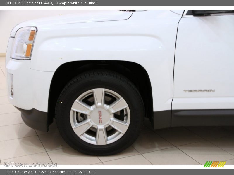 Olympic White / Jet Black 2012 GMC Terrain SLE AWD