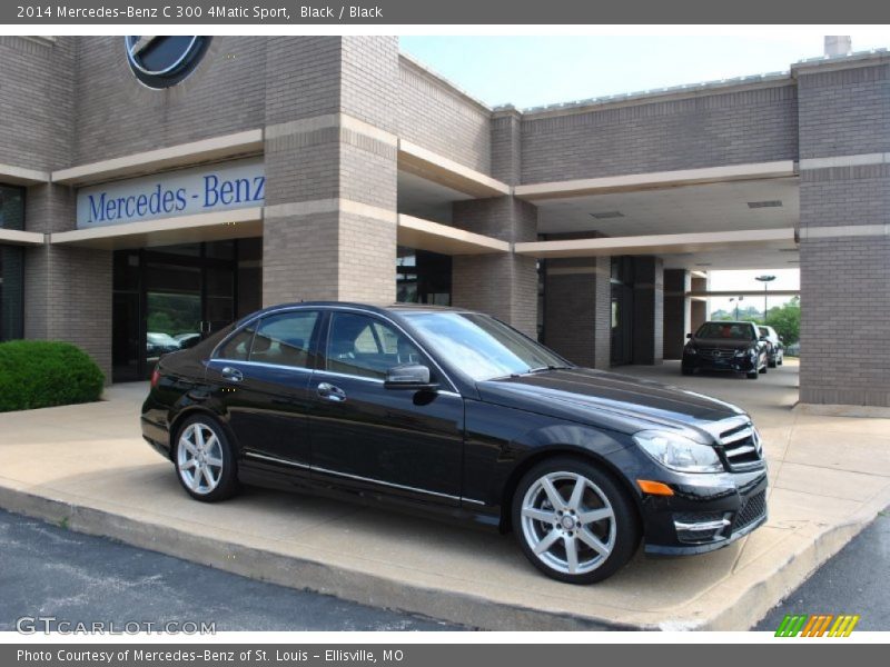 Black / Black 2014 Mercedes-Benz C 300 4Matic Sport