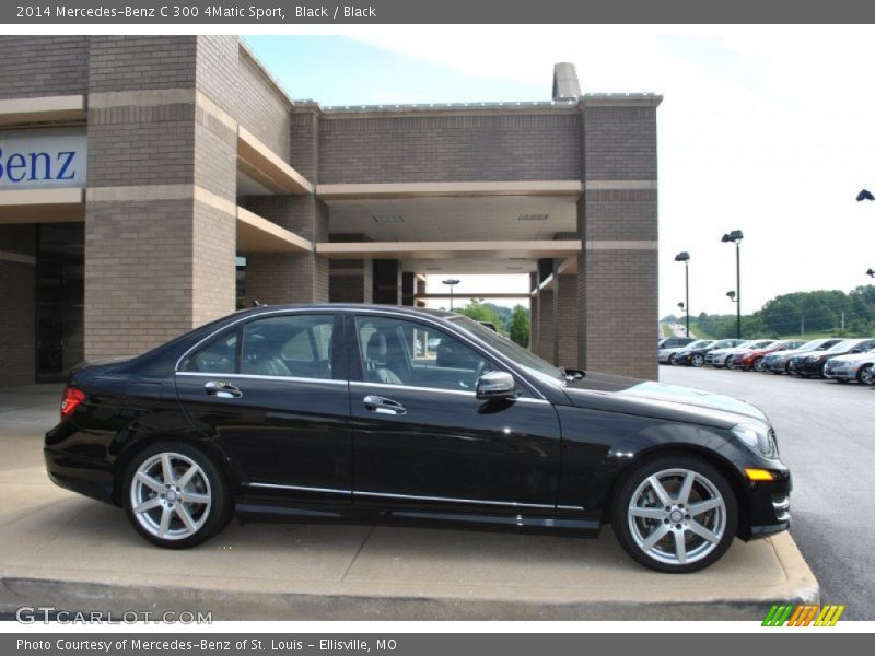 Black / Black 2014 Mercedes-Benz C 300 4Matic Sport