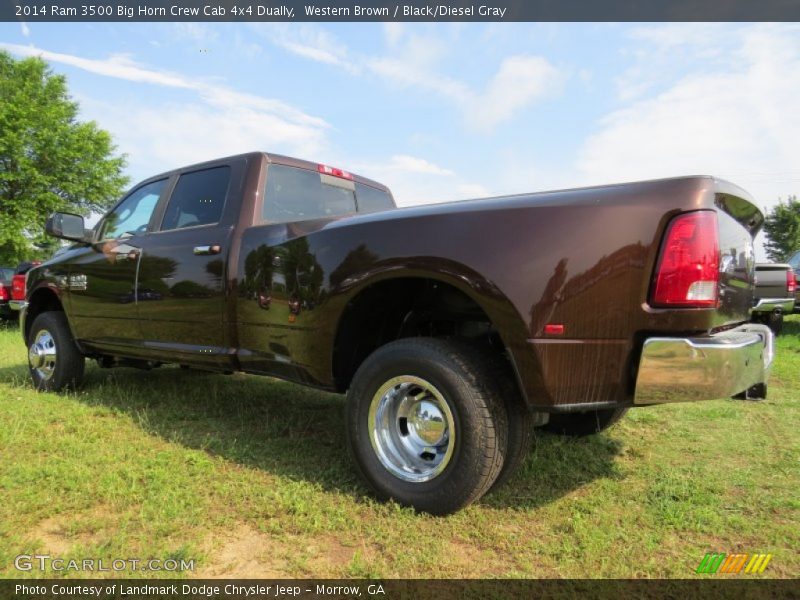 Western Brown / Black/Diesel Gray 2014 Ram 3500 Big Horn Crew Cab 4x4 Dually