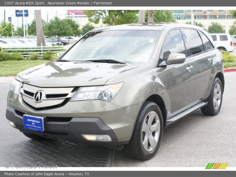 Aberdeen Green Metallic / Parchment 2007 Acura MDX Sport