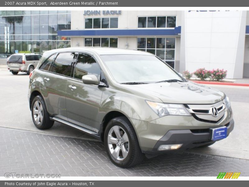 Aberdeen Green Metallic / Parchment 2007 Acura MDX Sport