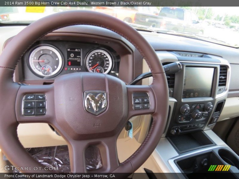Western Brown / Black/Diesel Gray 2014 Ram 3500 Big Horn Crew Cab 4x4 Dually