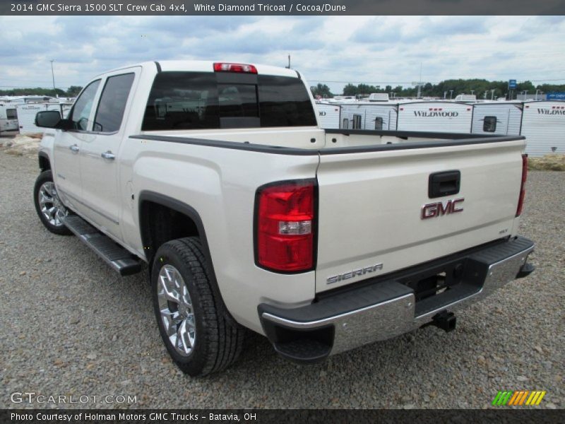 White Diamond Tricoat / Cocoa/Dune 2014 GMC Sierra 1500 SLT Crew Cab 4x4