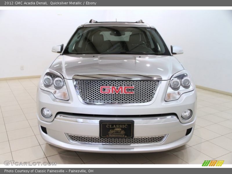 Quicksilver Metallic / Ebony 2012 GMC Acadia Denali