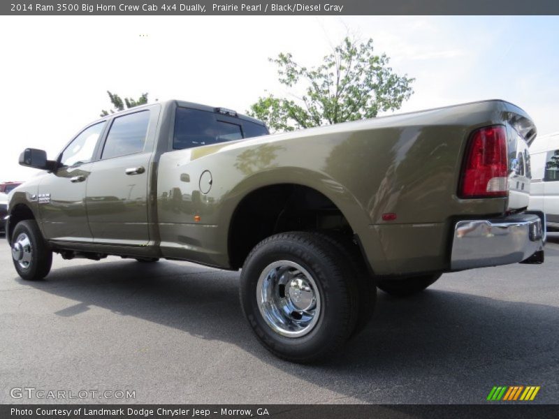 Prairie Pearl / Black/Diesel Gray 2014 Ram 3500 Big Horn Crew Cab 4x4 Dually