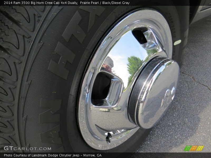 Prairie Pearl / Black/Diesel Gray 2014 Ram 3500 Big Horn Crew Cab 4x4 Dually