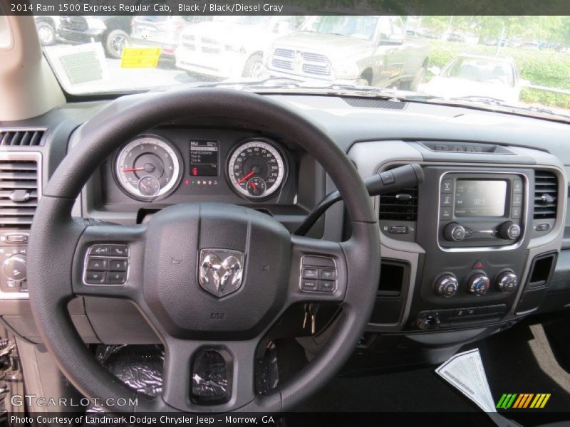 Black / Black/Diesel Gray 2014 Ram 1500 Express Regular Cab