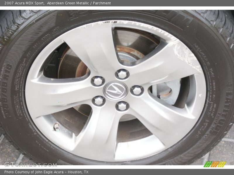 Aberdeen Green Metallic / Parchment 2007 Acura MDX Sport