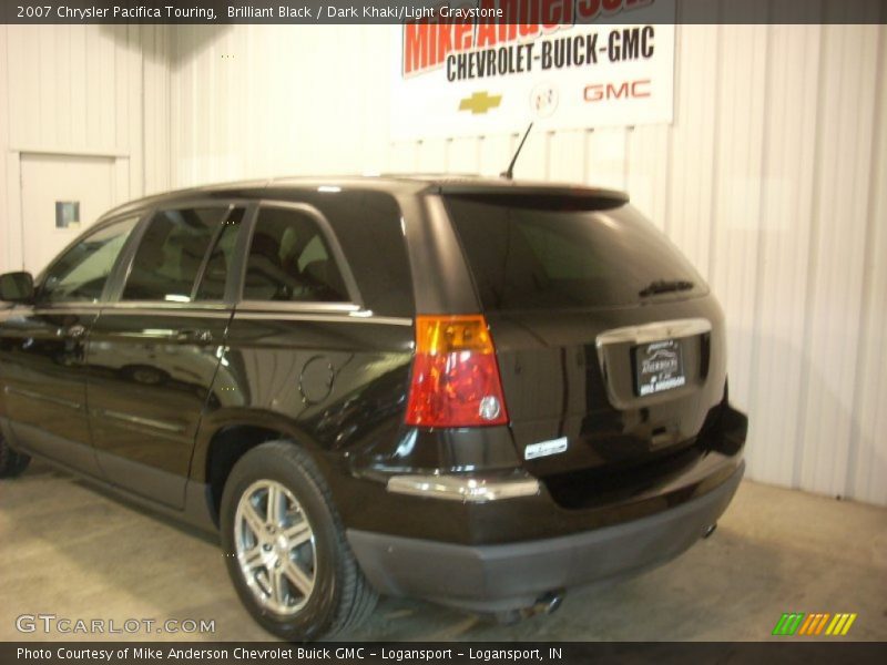 Brilliant Black / Dark Khaki/Light Graystone 2007 Chrysler Pacifica Touring