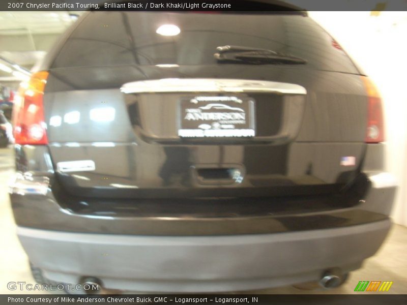 Brilliant Black / Dark Khaki/Light Graystone 2007 Chrysler Pacifica Touring