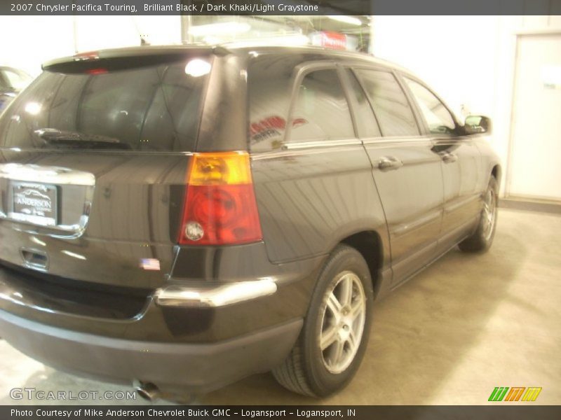 Brilliant Black / Dark Khaki/Light Graystone 2007 Chrysler Pacifica Touring