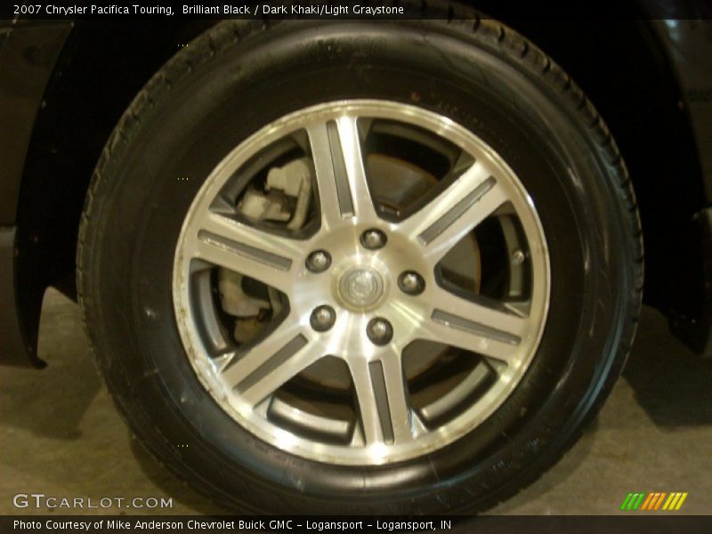 Brilliant Black / Dark Khaki/Light Graystone 2007 Chrysler Pacifica Touring