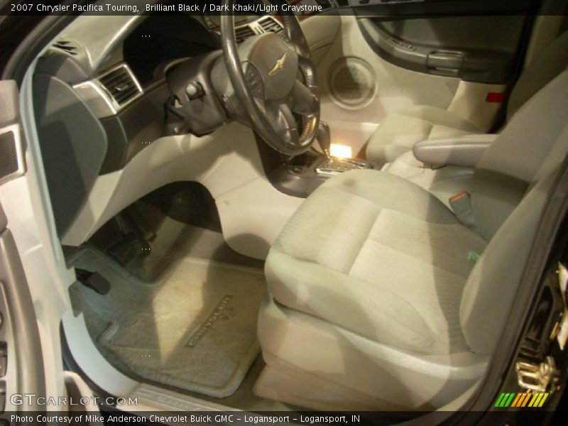 Brilliant Black / Dark Khaki/Light Graystone 2007 Chrysler Pacifica Touring